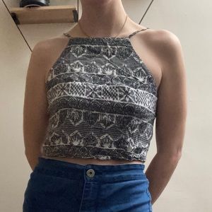 Medium Millau black & white patterned tank top